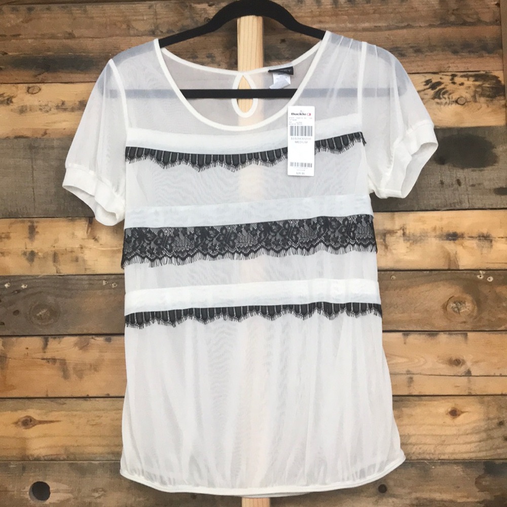 New with tags Daytrip sheer top